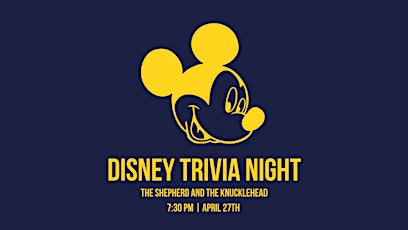 Disney Trivia Night at the Shep