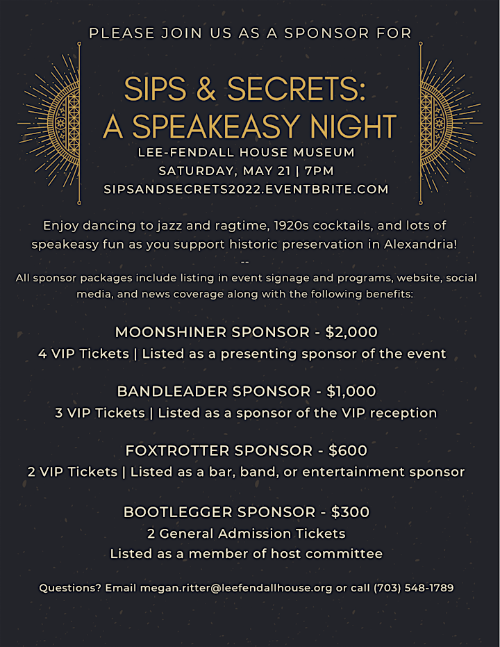 Sips & Secrets: A Speakeasy Night image