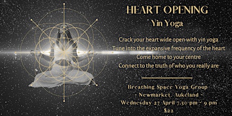 Heart Opening Yin Yoga with Christina in Newmarket, Auckland