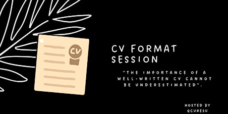 CV Format Session