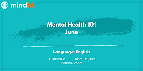 MindHK: Mental Health 101(June) tickets