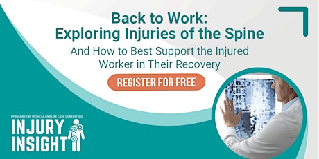 Back to Work: Exploring injuries of the spine tickets