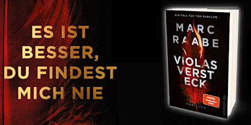 Thrillerlesung: „Violas Versteck“ mit Bestsellerautor Marc Raabe