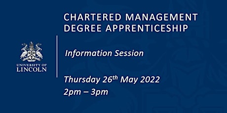 Chartered Management Degree Apprenticeship Information Session tickets
