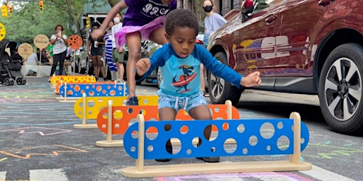 Kids' Obstacle Course and Chalk Murals in Bella Abzug Park