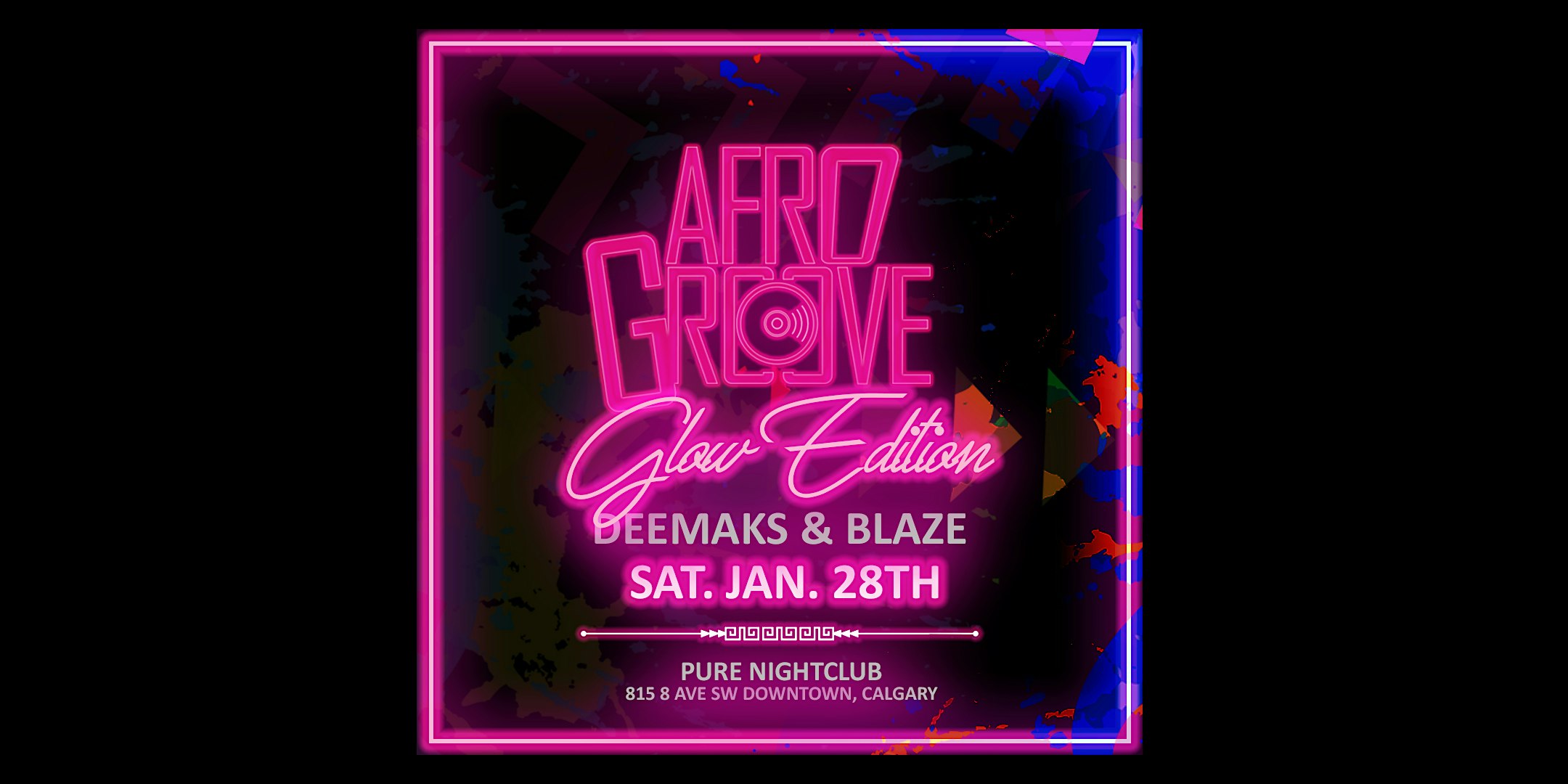 AFROGROOVE - GLOW EDITION event poster