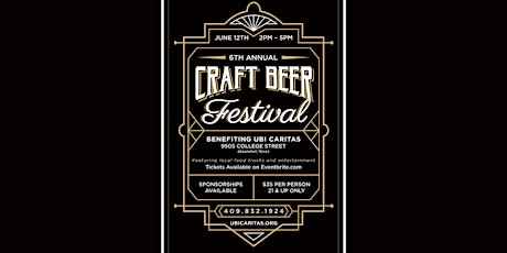 Ubi Caritas's 6th Annual Craft Beer Festival tickets