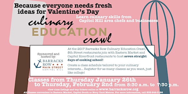 Culinary Education Crawl 2017 on Capitol Hill