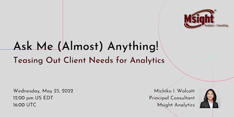 Teasing Out Client Needs for Analytics tickets