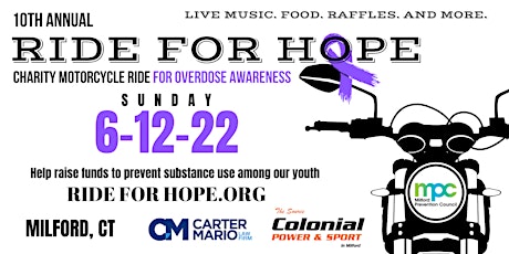 Ride For Hope 2022: A Motorcycle Ride for Overdose Awareness tickets