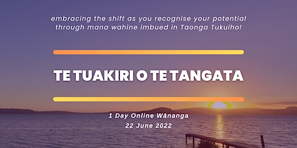 Wānanga Te Tuakiri o te Tangata- June 2022
