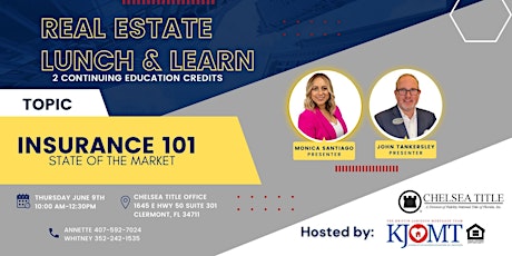 Insurance 101 -State of the Market (2 real estate CE credits) tickets
