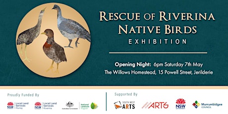 Imagem principal do evento OPENING | Rescue of Riverina Native Birds Exhibition