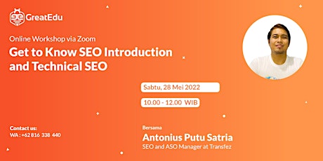 Get to Know SEO Introduction and Technical SEO tickets