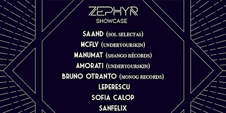 Zephyr Showcase 001 tickets