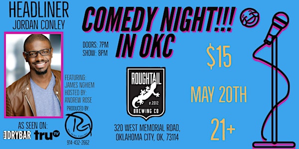 May Comedy show at Roughtail Brewery Co.
