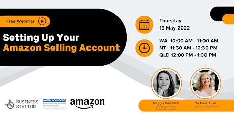 Setting Up Your Amazon Selling Account by Maggie and Victoria [WEB] tickets