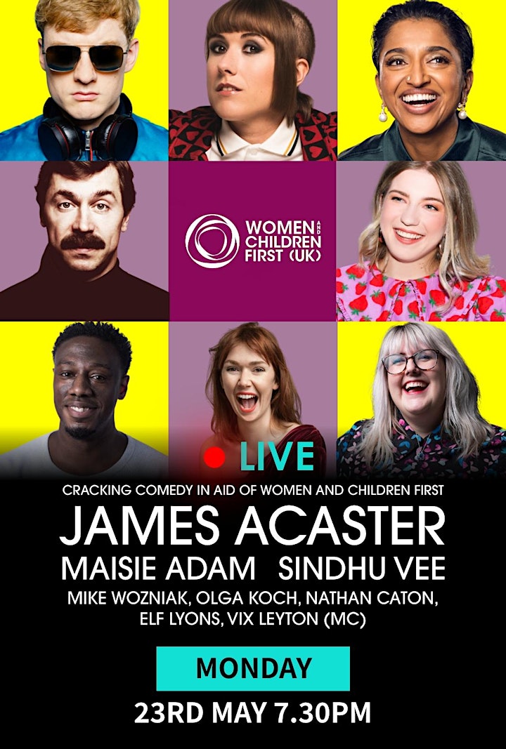 Cracking Comedy in Aid of Women and Children First - Live Stream image