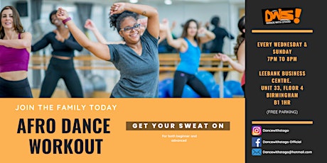Afro Dance Fitness Class | Lose over 300 Calories in 1 hour tickets