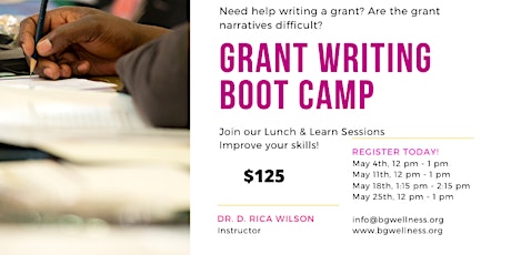 BGW Grant Writing Boot Camp tickets
