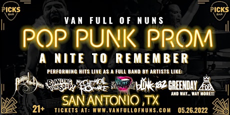 Pop Punk Prom: A Nite to Remember! by Van Full of Nuns tickets