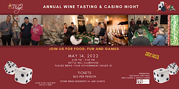 Stone Ridge Annual Wine Tasting and Casino Night