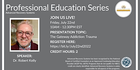 Professional Education Series: The Gateway Addiction- Trauma tickets