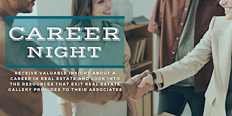 Career Night Hosted by EXIT Real Estate Gallery - Virtual tickets