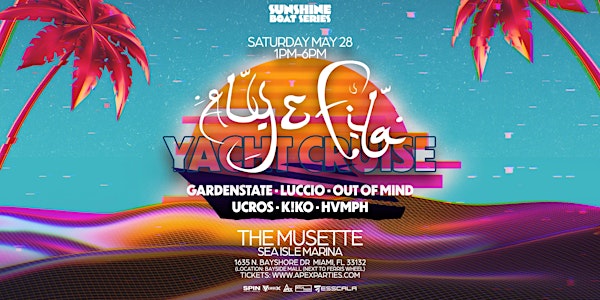 ALY & FILA @ THE MUSETTE MIAMI YACHT CRUISE