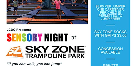 Langley Child Development Centre's Sensory Night at Sky Zone primary image