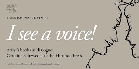 I see a voice!: Caroline Saltzwedel and the Hirundo Press