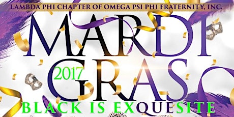 Imagem principal do evento Lambda Phi Ques MARDI GRAS: Black is ExQUEsite
