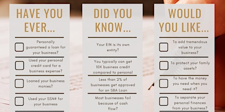 Business Credit 101 – Want To Help Your Business Thrive? tickets