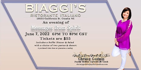 Messages from Spirit at Biaggi's tickets