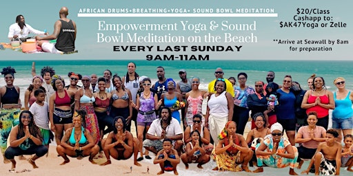 Imagem principal do evento Empowerment Yoga & Sound Bowl Meditation on  the Beach
