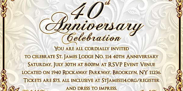 40th Anniversary Celebration