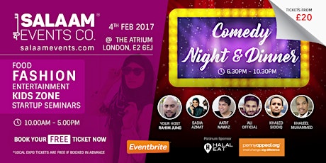 Salaam Events Expo & Comedy Night (With Dinner) primary image