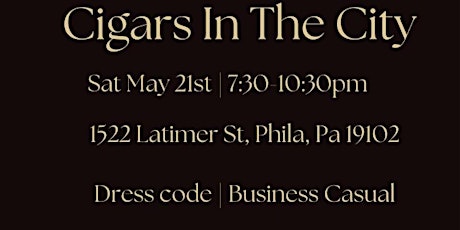 Cigars in the city tickets