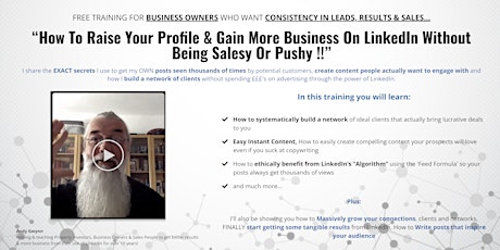 How To Raise Your Profile & Gain More Business On LinkedIn tickets