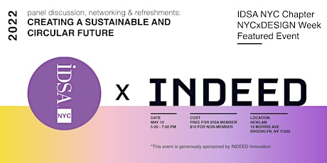IDSA NYC x Indeed Innovation - NYCxDesign Week Featured Event