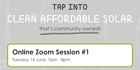 ZOOM # 1 Community Discussion | Tuesday 14 June 7pm - 8pm primary image