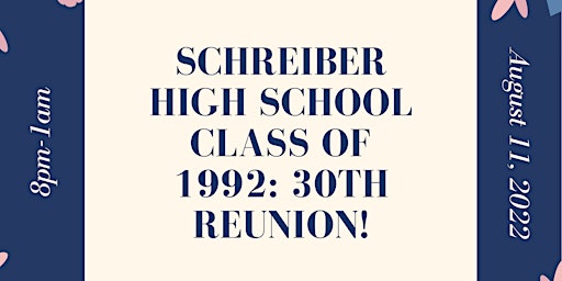 Schreiber High School Class of 1992: 30th Reunion!