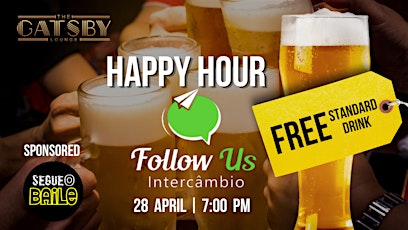 Imagen principal de Happy Hour Follow us - Gatsby Lounge