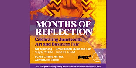 Months of Reflection Juneteenth Art Exhibit primary image