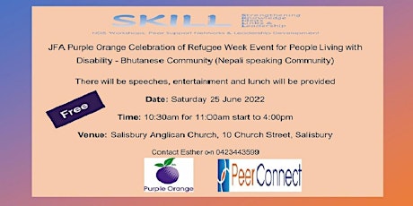 Celebration of Refugee Week for People Living with Disability tickets