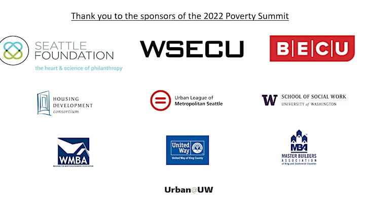 2022 Poverty Summit: Housing / / Equity  (Virtual) image
