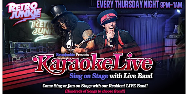 Live Band Karaoke Thursdays @ Retro Junkie