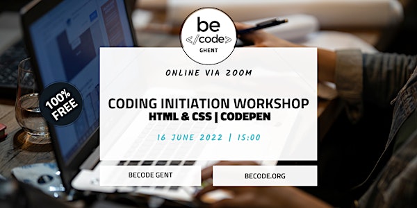 BeCode Gent - Workshop - Code initiation workshop HTML + CSS + Javascript