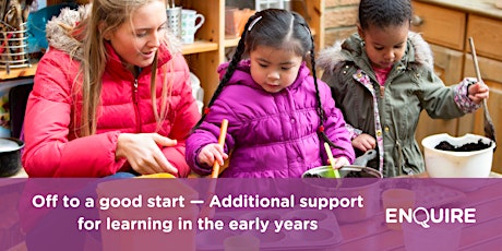 Additional support for learning in the early years: Parents/carers webinar tickets