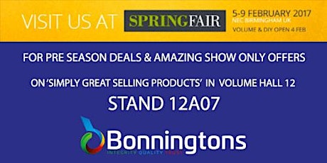 Bonningtons at Spring Fair 2017 primary image